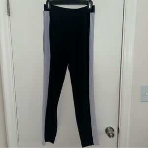 BOGO Cartise stretch pants with elastic waist band and white stripe down side 4